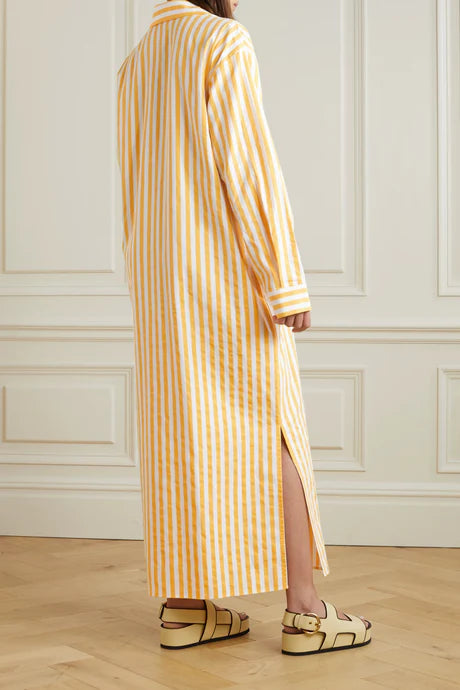 Women's Rayon Blend Long-Sleeve Cala Shirt Dress